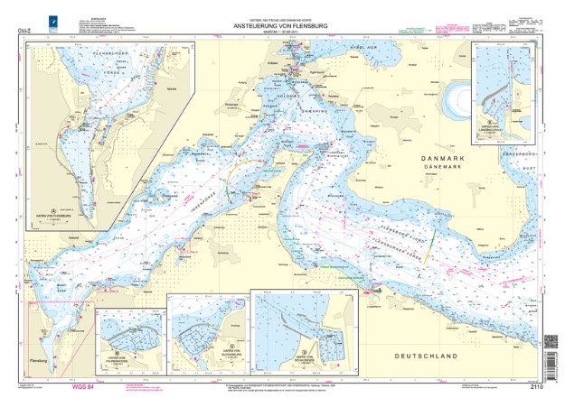 Duitse kaart 2110 - Ansteuerung von Flensburg